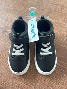 NEW Carter's Kids Black High-Top Sneakers - Toddler 10